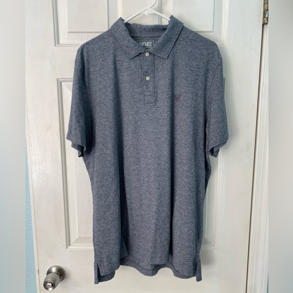 American Eagle Outfitters Heathered Polo Shirt